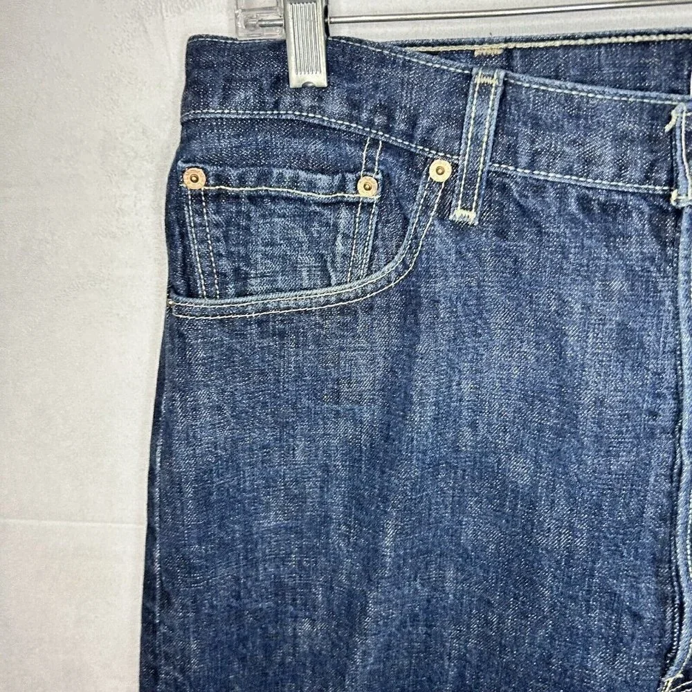 Levis 501 Jeans Regular Button Fly Straight Leg Denim Tag: 40x32 Actual: 38x30